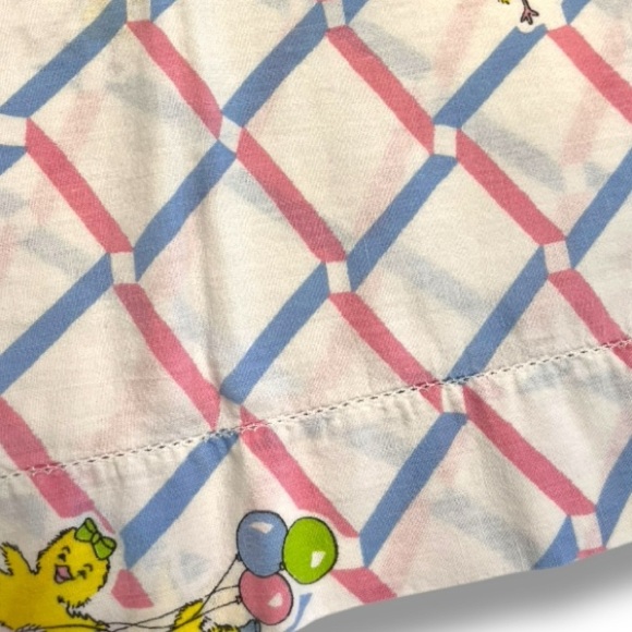 Vintage Cotton Duck/Bear print fitted crib sheet pillowcase Baby Nursery set - Picture 8 of 8